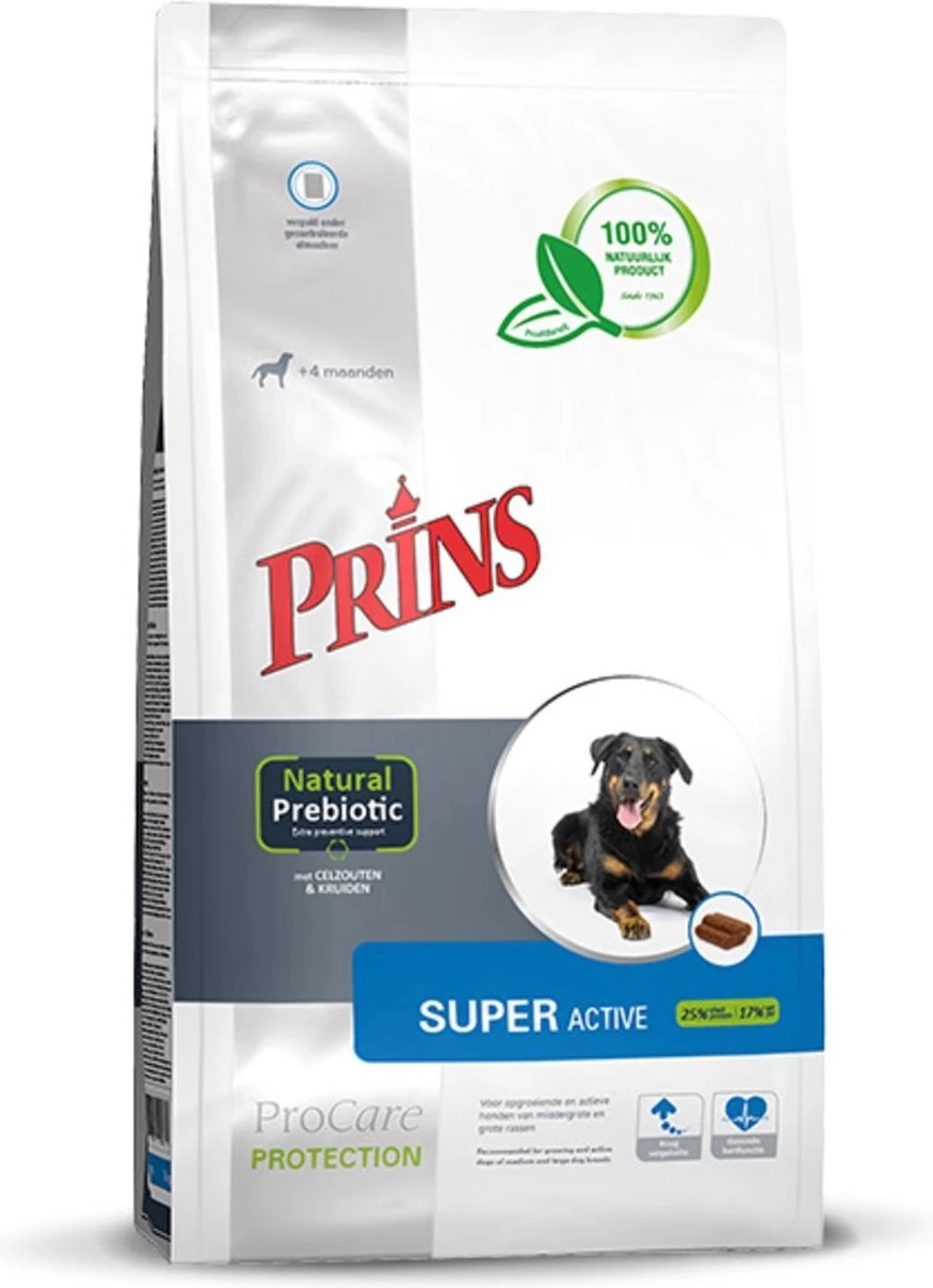 Prins Procare Protection Super Active Hondenvoer 15 Kg 3 Prins Procare Protection Super Active Hondenvoer 15 Kg