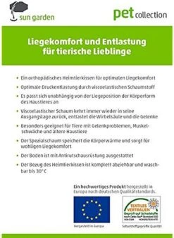 Sun Garden Buddy Orthopedisch Hondenkussen 72x50x8cm Antraciet -Dieren Benodigdheden Winkel 877x1200