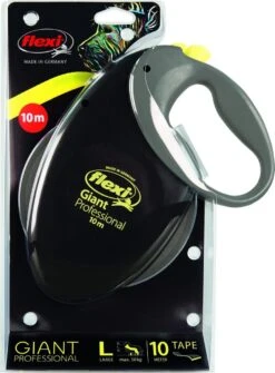Flexi Giant Tape - Hondenriem - Zwart/Geel - L - 10 M - (<50 Kg) -Dieren Benodigdheden Winkel 884x1200 1