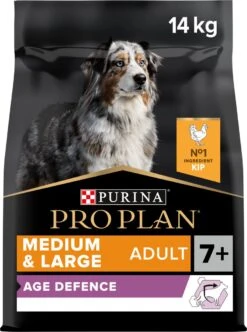Pro Plan Medium & Large Adult 7+ (Senior) Age Defence - Honden Droogvoer- Kip - 14 Kg -Dieren Benodigdheden Winkel 894x1200
