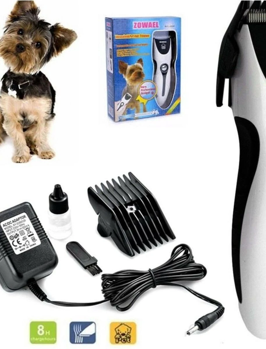 Zowael Professioneel Hondentondeuse - Verstelbare Hondentondeuse - Dieren Tondeuse - Hondentondeuse Dikke Vacht - Hondentondeuse Draadloos- Huisdier Trimmer - Scheerapparaat Honden - Set 4 Opzetkammen 4 Zowael Professioneel Hondentondeuse - Verstelbare Hondentondeuse - Dieren Tondeuse - Hondentondeuse Dikke Vacht - Hondentondeuse Draadloos- Huisdier Trimmer - Scheerapparaat Honden - Set 4 Opzetkammen - Afbeelding 2