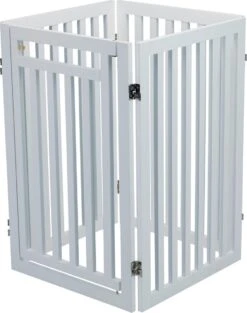 Trixie Hondenhek Met Deur Wit - 60-160 X 81 CM -Dieren Benodigdheden Winkel 947x1200