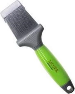 Moser Premium Slicker Borstel - Hondenvachtborstel - Groen Grijs -Dieren Benodigdheden Winkel 963x1200