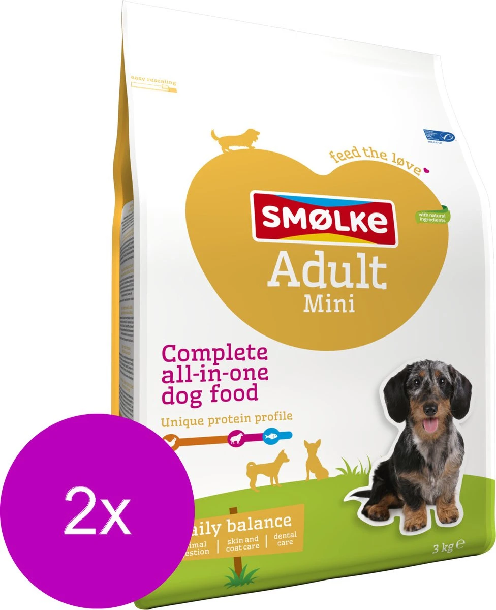 Smolke Adult Mini - Hondenvoer - 2 X 3 Kg 8 Smolke Adult Mini - Hondenvoer - 2 X 3 Kg - Afbeelding 6