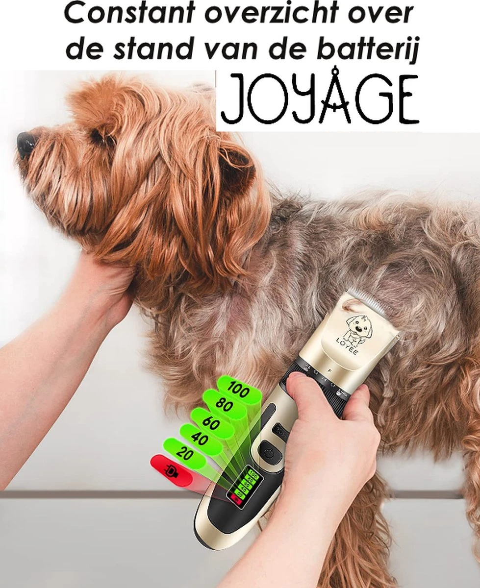 Joyage Professionele Hondentondeuse Voor Dikke Vacht – Honden Tondeuse & Hondentrimmer Tondeuse – Stille Tondeuse Katten & Honden Trimset Lang Haar – Trimmer Hond - Hondentondeuse Draadloos - Tondeuse Voor Honden - Tondeuse Hond Dikke Vacht 7 Joyage Professionele Hondentondeuse Voor Dikke Vacht – Honden Tondeuse & Hondentrimmer Tondeuse – Stille Tondeuse Katten & Honden Trimset Lang Haar – Trimmer Hond - Hondentondeuse Draadloos - Tondeuse Voor Honden - Tondeuse Hond Dikke Vacht - Afbeelding 5