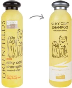 Greenfields Hondenshampoo Voor Langharige Vacht - Zorgt Voor Een Zijdezachte Glanzende Vacht - Inhoud 270 Ml - Hondenshampoo Langharige Vacht -Dieren Benodigdheden Winkel 987x1200