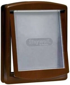 Petsafe 757 Hondenluik - Medium - Zilver/Tranparant -Dieren Benodigdheden Winkel 990x1200